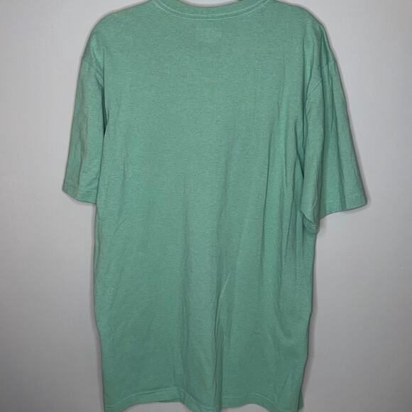 Carhartt Loose Fit Mens Size Large Tall Light Green Short Sleeve Pocket T-Shirt - Picture 5 of 7